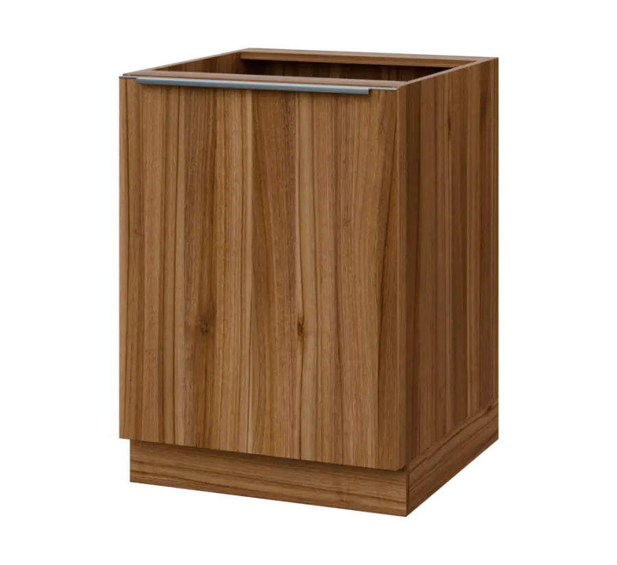 SIS - 6D spodní skříňka, 1-dveřová, levá, 870x600x600, ořech světlý